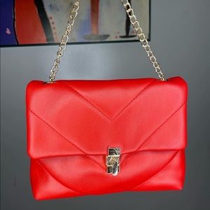 50% off - Red Quilted crossbody bag